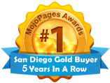 Awarded Best Gold Buyer in San Diego